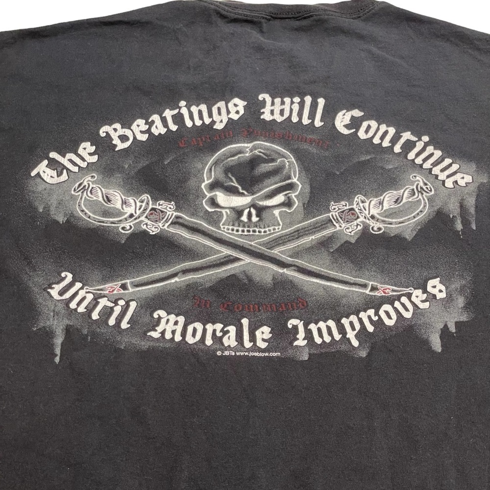 Pirates of Caribbean Mens XL Captain Punishment The Beatings Will Continue